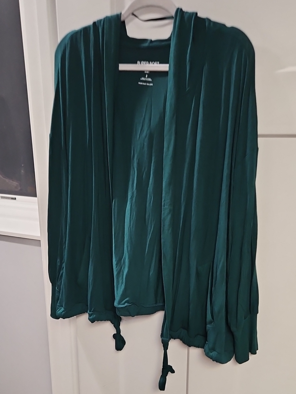 torrid Teal Hooded Open-Front Utility Jacket